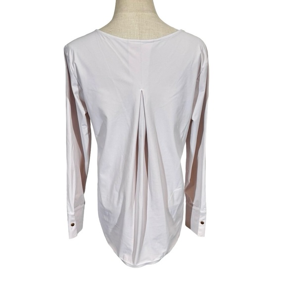 ADAY Something Tailored Shirt Technical Silk in White- Still Full Price - Picture 9 of 16